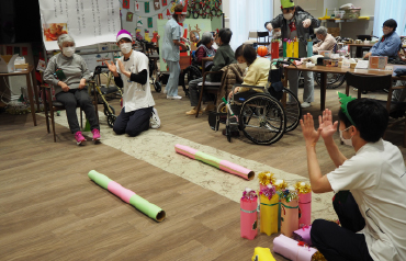他社と交流する機会が持てる風景
